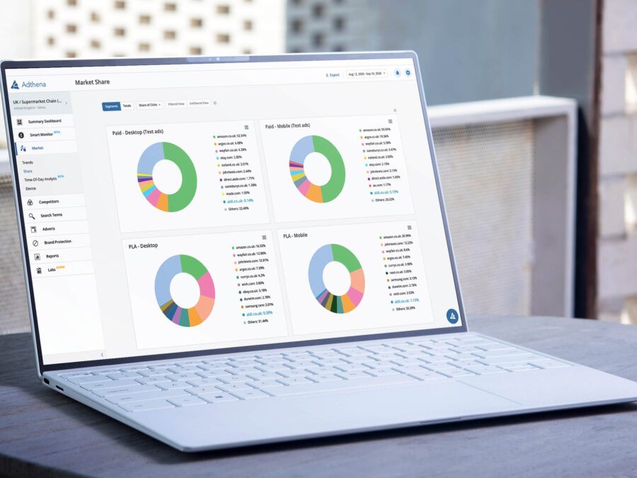 Laptop with graph