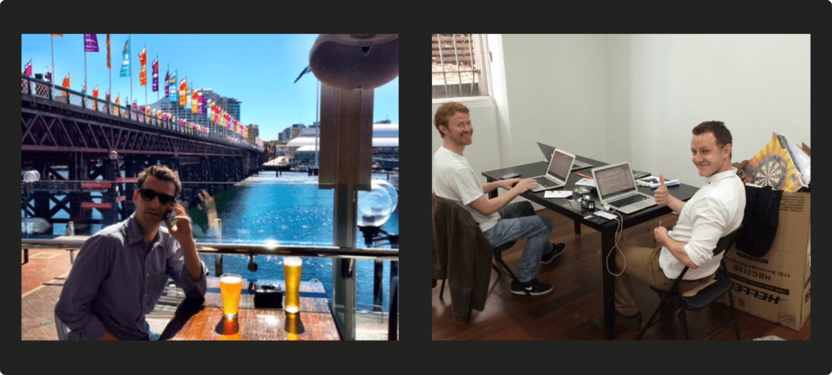 Day one in Adthena’s first office - 2013 with CEO & Founder Ian O’Rourke, when APAC was just Steve