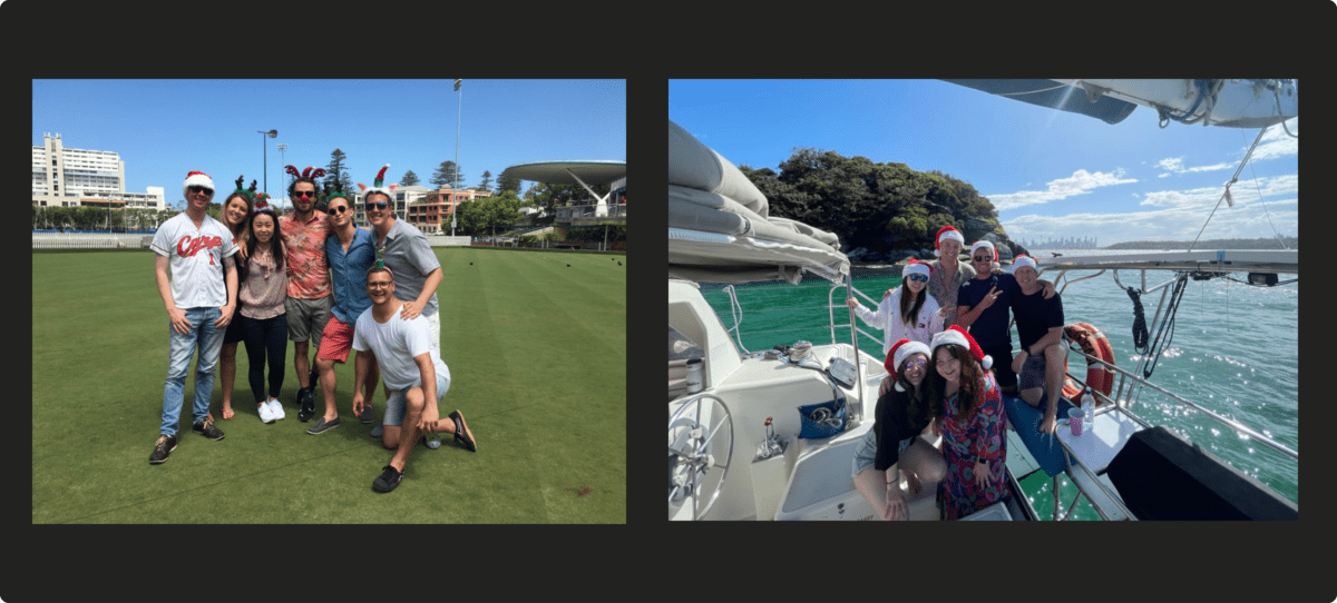 Team moments, from summer get-togethers to winter socials