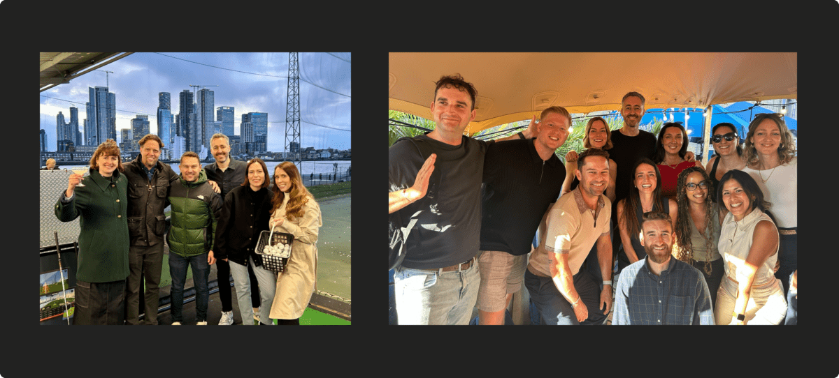 Team moments, from summer get-togethers to winter socials