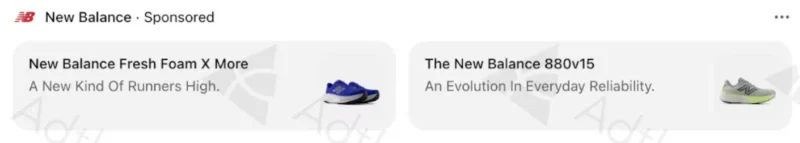New Balance ChatGPT Ads Example