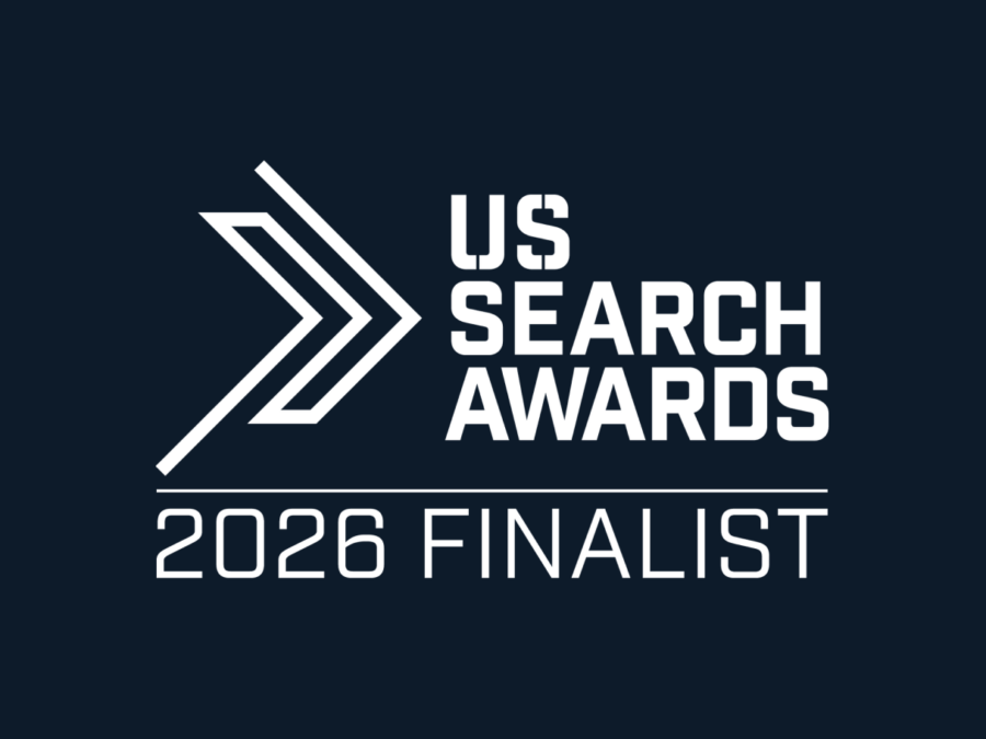 US search awards finalist badge | Adthena